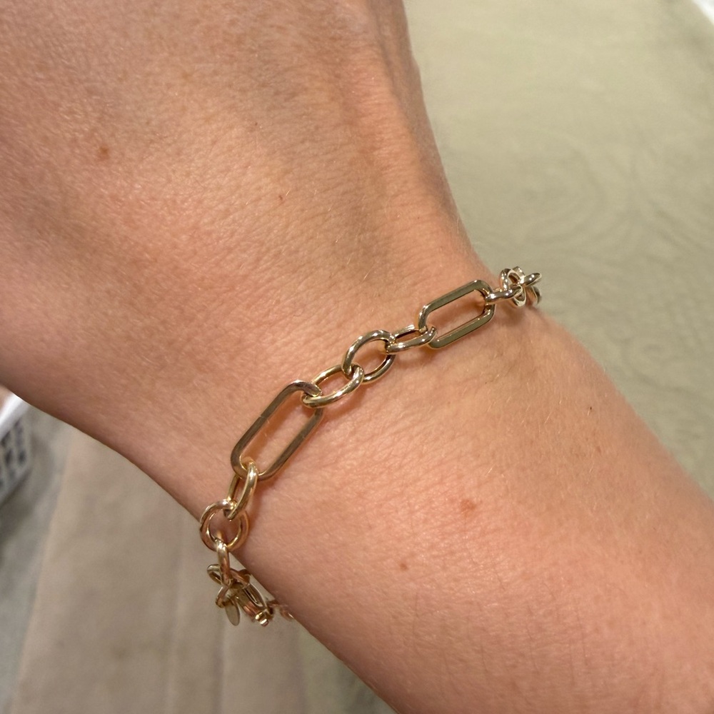14K Yellow Gold Chain Bracelet - Picture 4 of 5